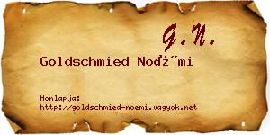 Goldschmied Noémi névjegykártya
